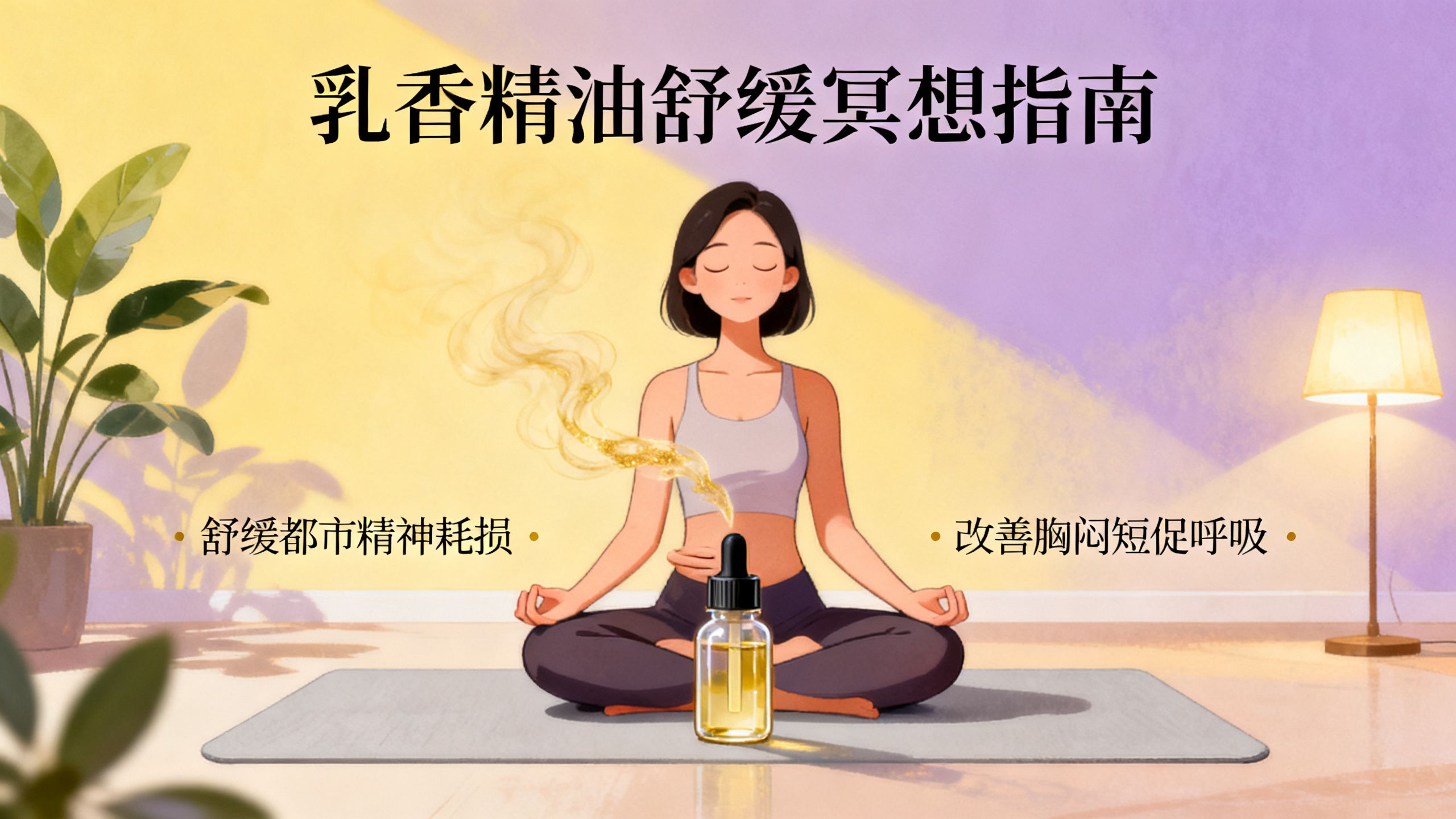 乳香精油功效與舒緩都市精神耗損與胸悶短促呼吸的情緒冥想