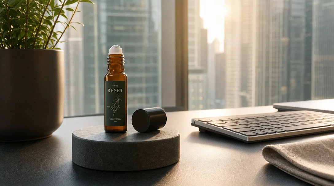 鋼筋肩頸與上背勞損的標靶自癒法：Aeray RESET 滾珠精油的中西透皮消炎與止痛機制