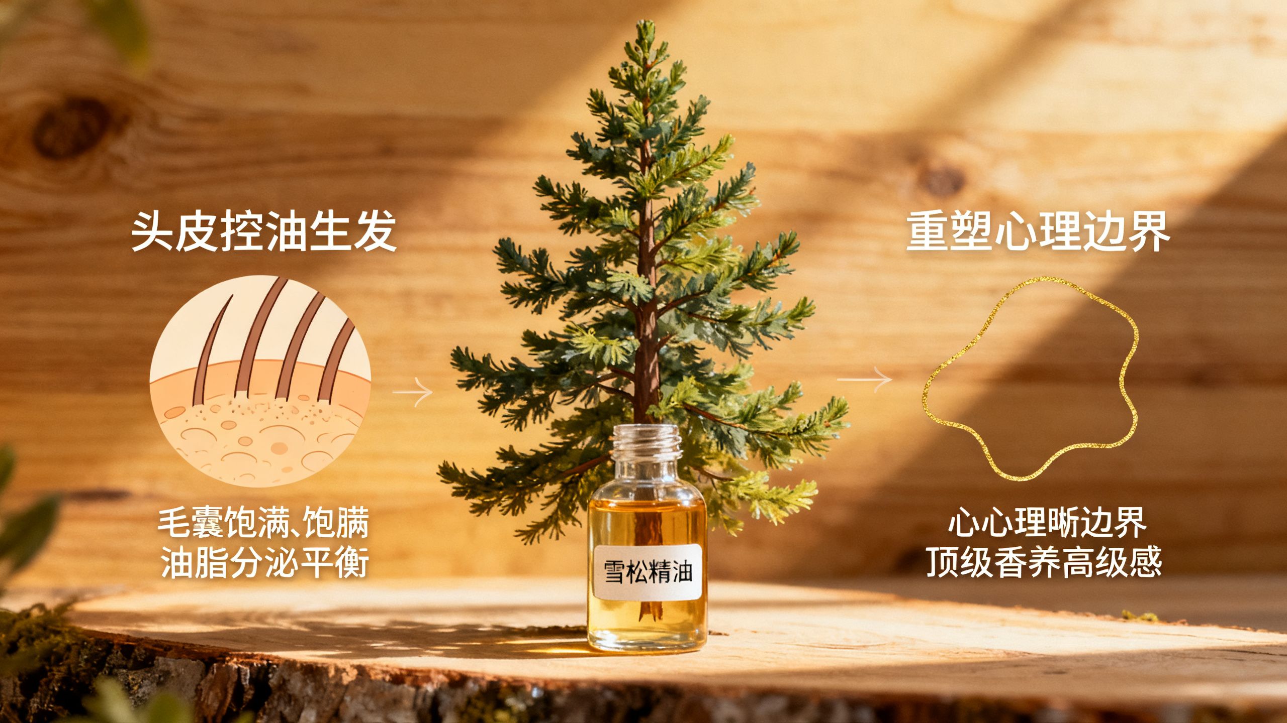 雪松精油功效與緩解都市空間壓迫感與精神內耗的情緒放鬆場景