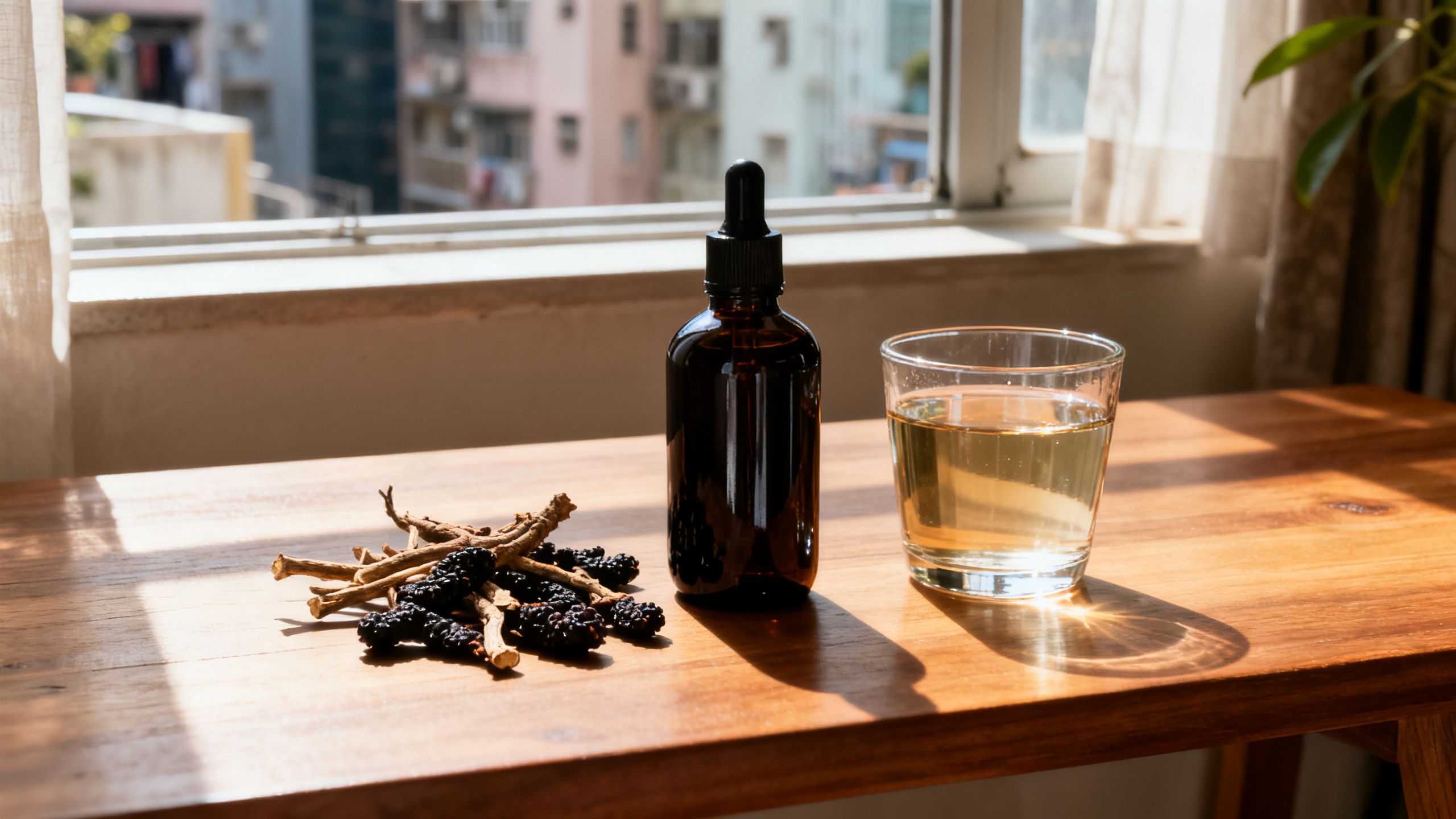桑寄生蓮子蛋茶